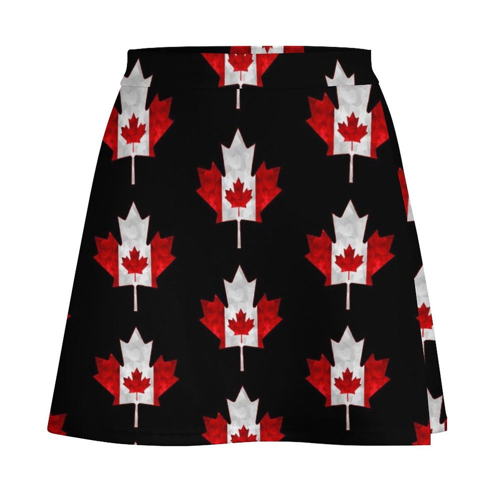 Rok Mini Grafis Geometris Daun - Summer Clothing Canada ulasan dan harga