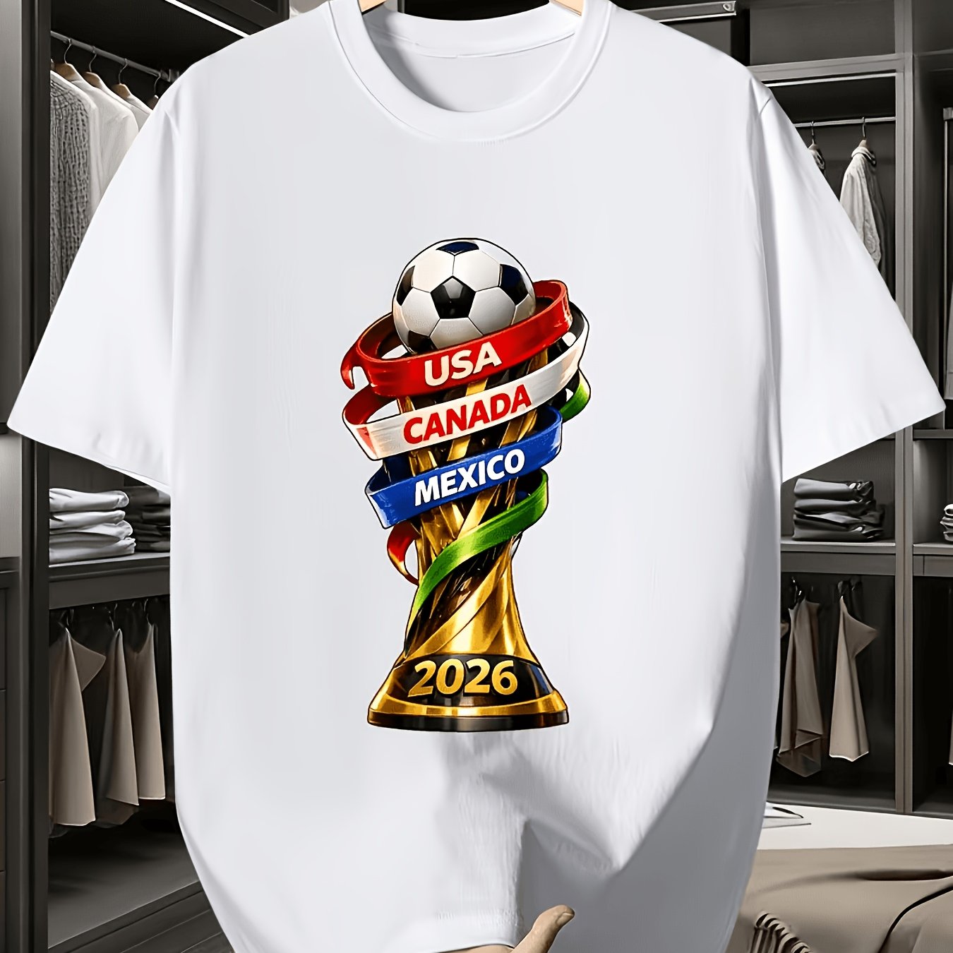 Kaos Cetak Lucu Piala AS Kanad - Summer Clothing Canada ulasan dan harga