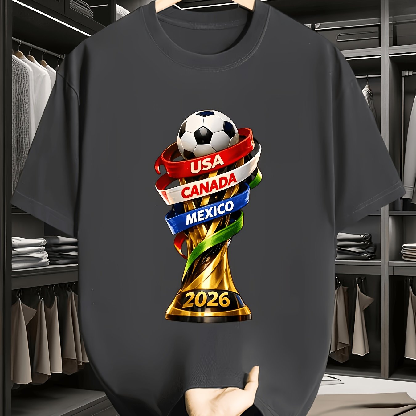 Kaos Cetak Lucu Piala AS Kanad - Summer Clothing Canada ulasan dan harga