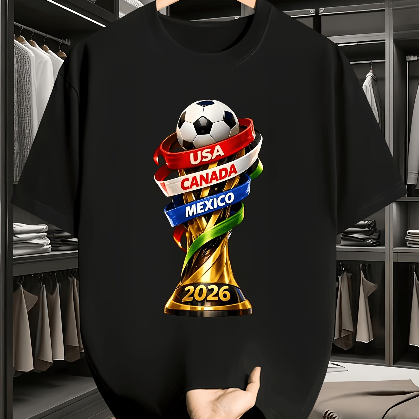 Kaos Cetak Lucu Piala AS Kanad - Summer Clothing Canada ulasan dan harga