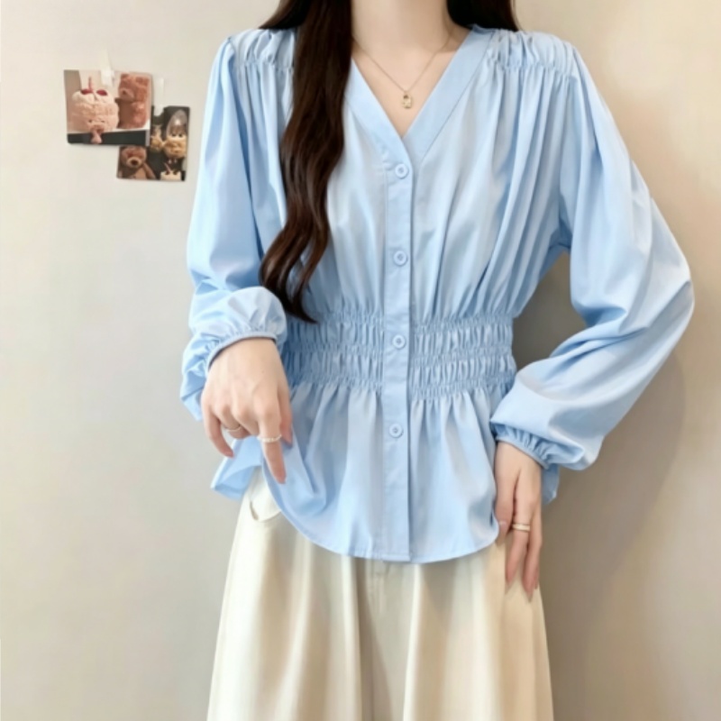 Kemeja dan Blus Wanita Trendi  - Summer Clothing Office ulasan dan harga