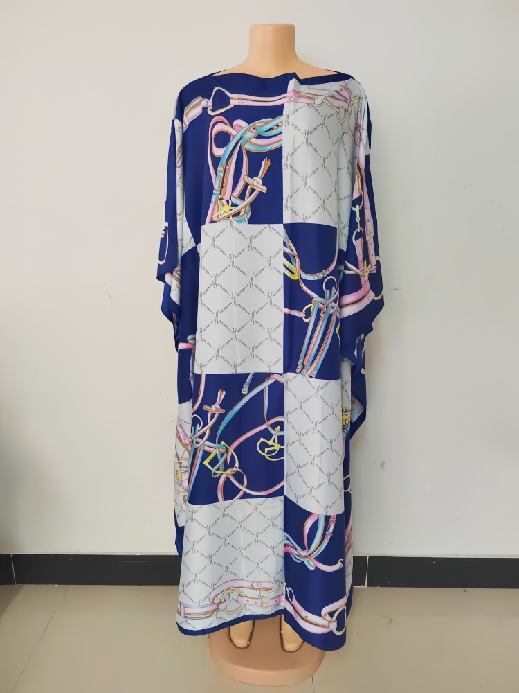 Gaun Maxi Kaftan sutra cetak p - Summer Clothing Recommendations ulasan dan harga