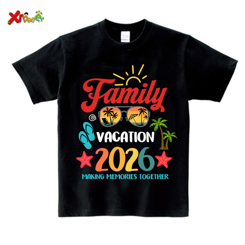 Kaos Liburan Keluarga Kustom 2 - Summer Clothing Europe ulasan dan harga
