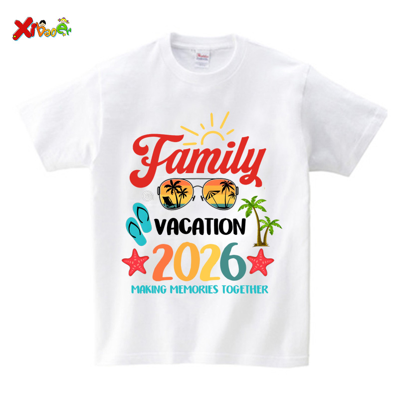 Kaos Liburan Keluarga Kustom 2 - Summer Clothing Europe ulasan dan harga