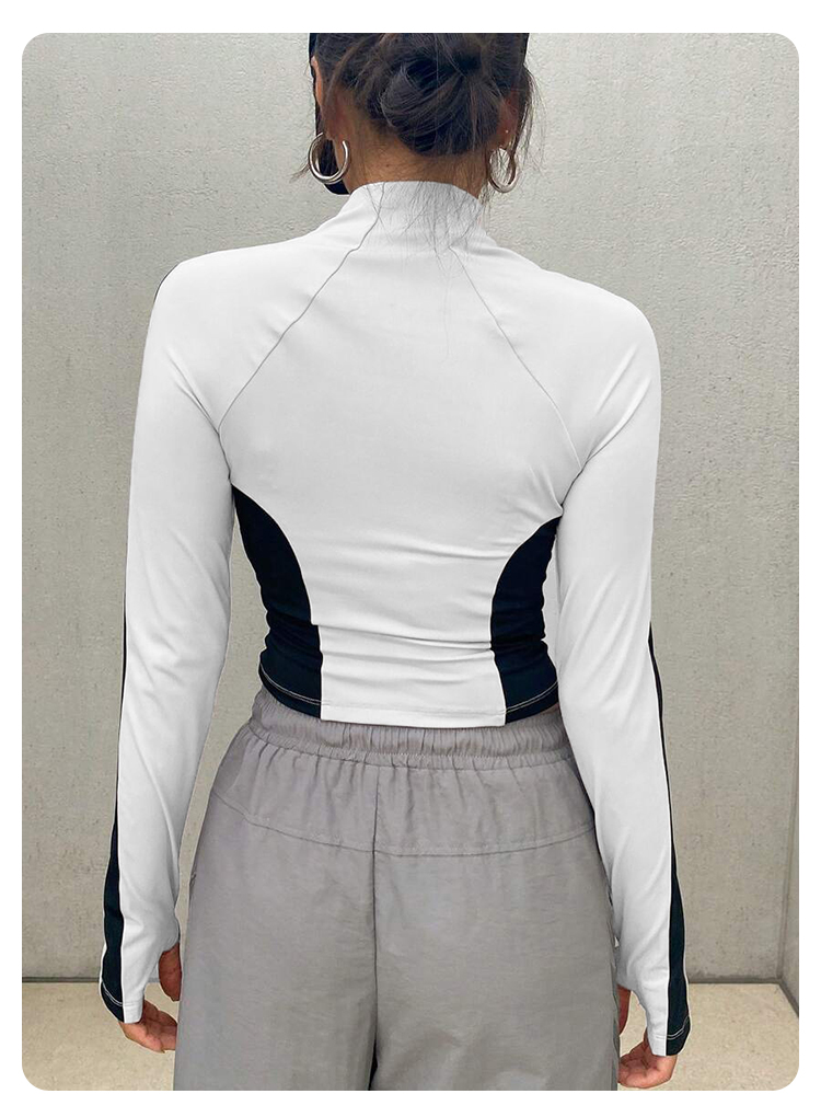 Pakaian Yoga Jaket Kerah Berdi - Summer Clothing Essentials ulasan dan harga