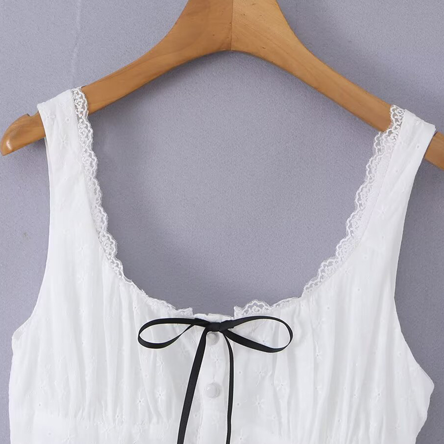 Gaun Kerah Persegi Tanpa Lenga - Summer Line Clothing Brand ulasan dan harga