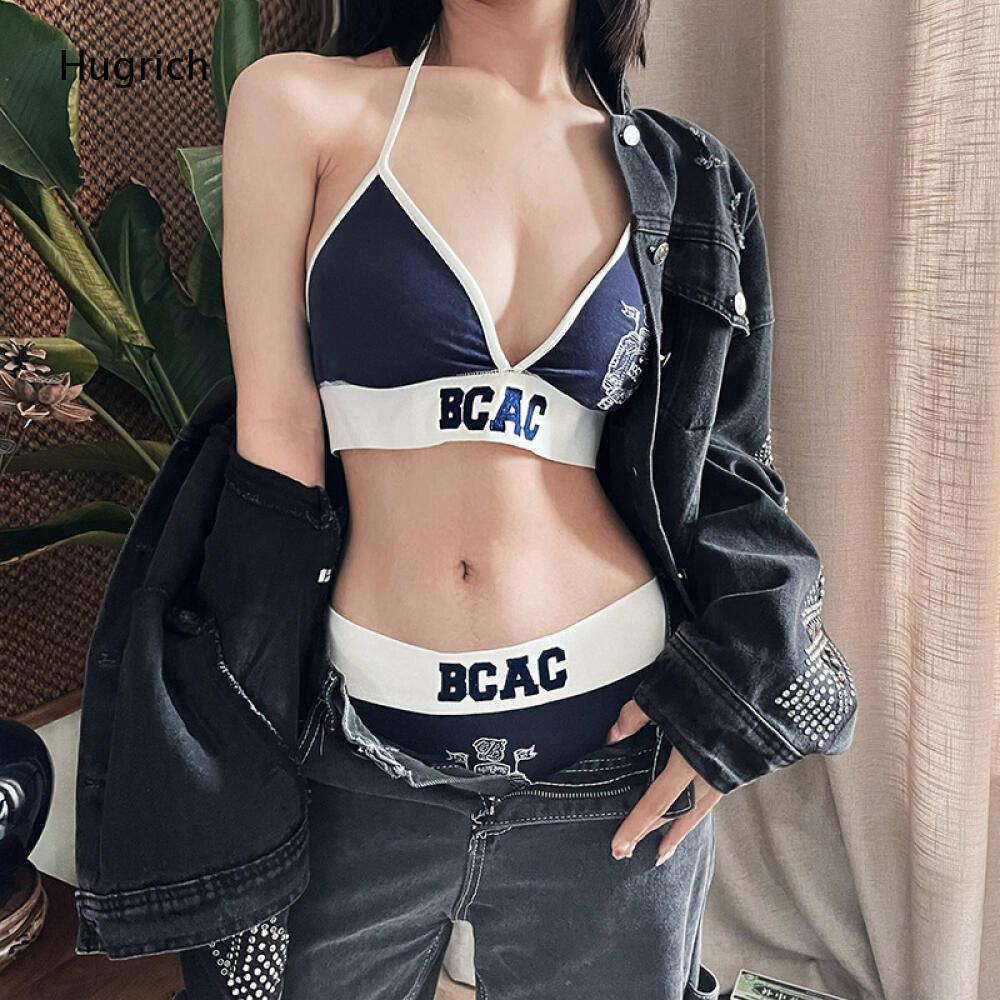 Baju Renang Wanita Gaya Kolej  - Halter Neck Top ulasan dan harga