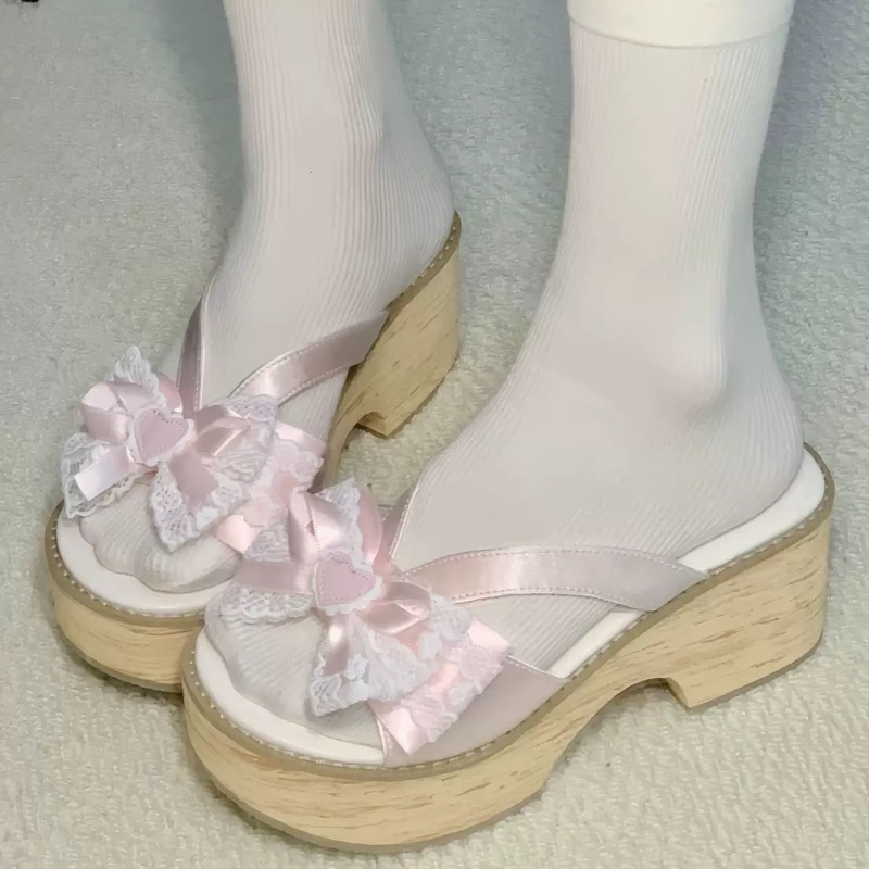 Sandal Platform Tebal Motif Ka - Summer Clothing Sale ulasan dan harga
