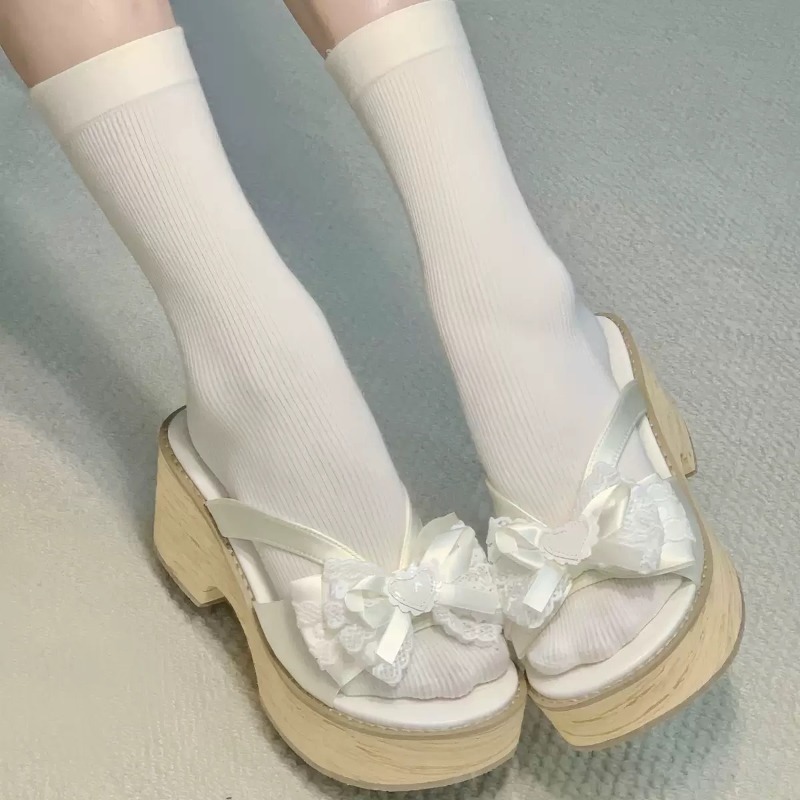 Sandal Platform Tebal Motif Ka - Summer Clothing Sale ulasan dan harga