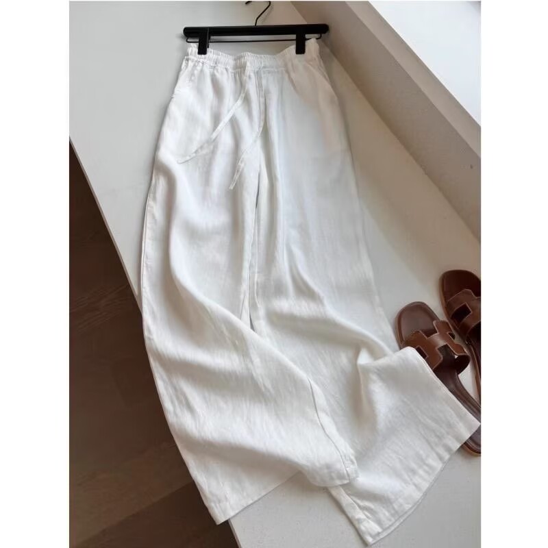 Setelan Celana Lebar dan Kemej - Summer Clothing Linen ulasan dan harga