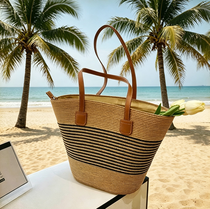 CLAREGQI Tas Jinjing Jerami Be - Beach Bag Straw ulasan dan harga