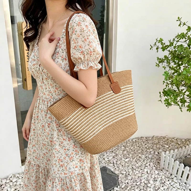 CLAREGQI Tas Jinjing Jerami Be - Beach Bag Straw ulasan dan harga
