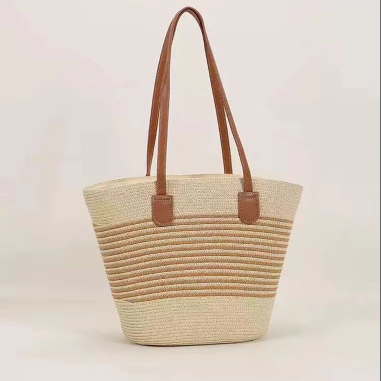 CLAREGQI Tas Jinjing Jerami Be - Beach Bag Straw ulasan dan harga