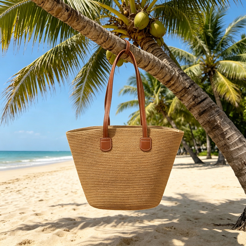 CLAREGQI Tas Jinjing Jerami Wa - Beach Bag Straw ulasan dan harga