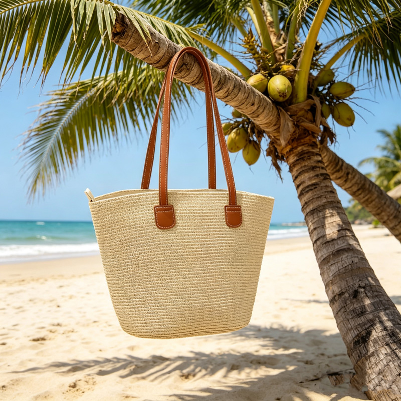 CLAREGQI Tas Jinjing Jerami Wa - Beach Bag Straw ulasan dan harga