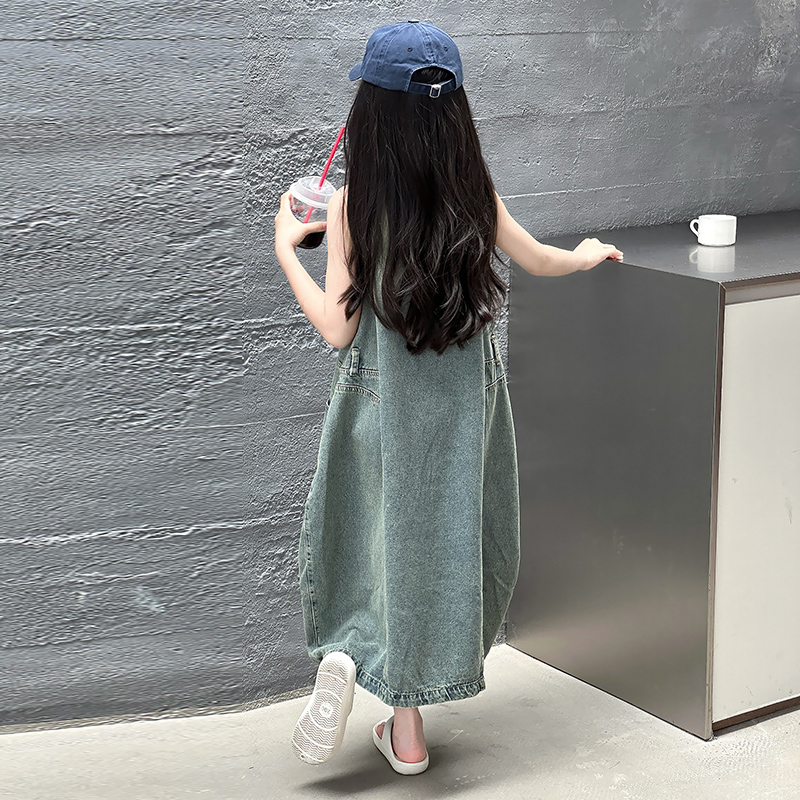 Gaun Denim Tanpa Lengan Kualit - Summer Clothing Linen ulasan dan harga