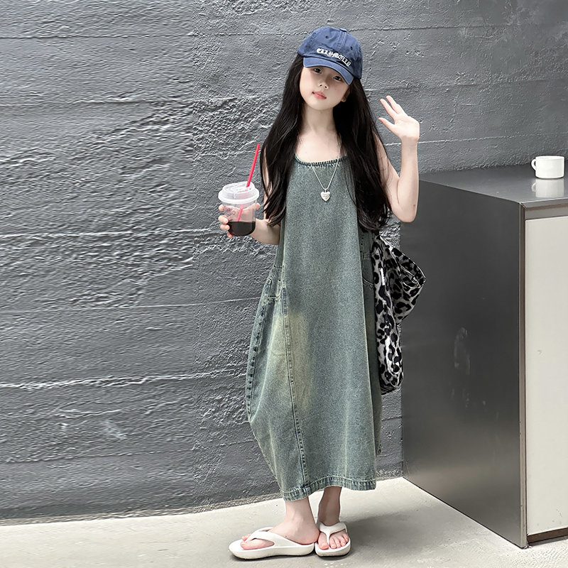 Gaun Denim Tanpa Lengan Kualit - Summer Clothing Linen ulasan dan harga