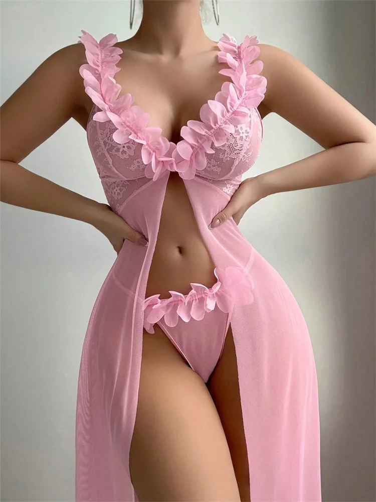 Gaun Tidur Seksi Motif Bunga P - Summer Clothing Sale ulasan dan harga