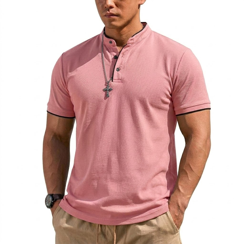 Kaos Henley Lengan Pendek Musi - Summer Clothing Essentials ulasan dan harga