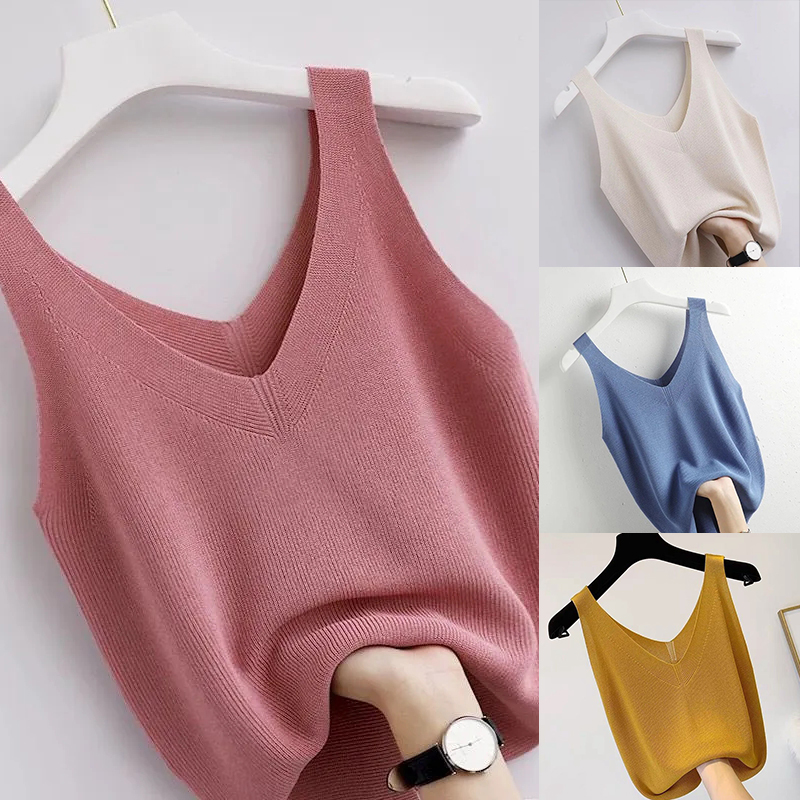 Tank Top Vintage rajut wanita, - Summer Zara ulasan dan harga