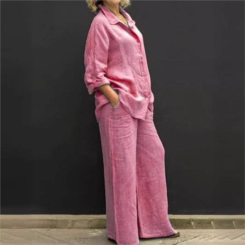 Setelan pakaian Vintage wanita - Summer Clothing Linen ulasan dan harga