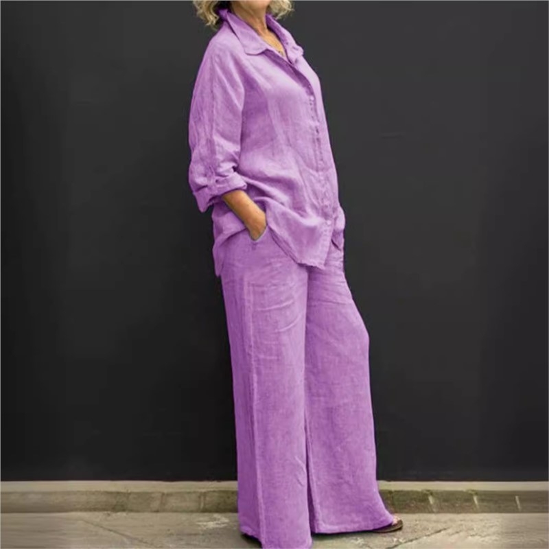 Setelan pakaian Vintage wanita - Summer Clothing Linen ulasan dan harga