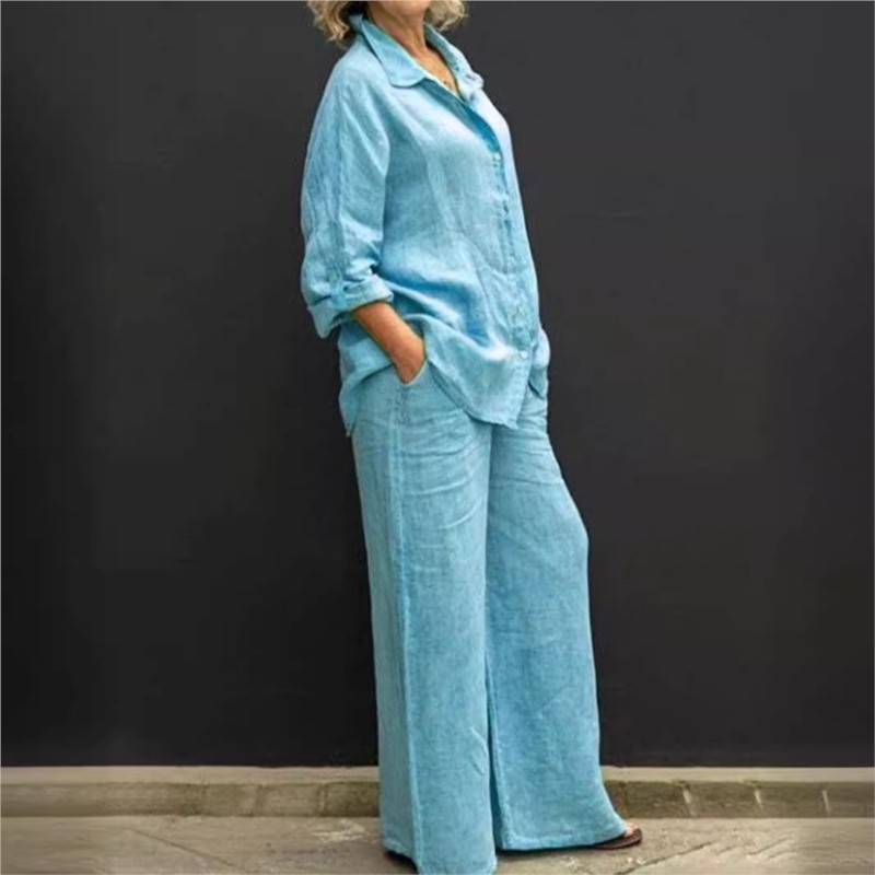 Setelan pakaian Vintage wanita - Summer Clothing Linen ulasan dan harga