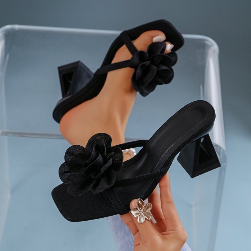 Sandal Dekorasi Bunga 3D Wanit - Summer Clothing Sale ulasan dan harga