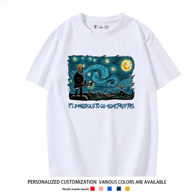   Kaos Katun Unisex Lengan Pen - Summer Clothing Staples ulasan dan harga