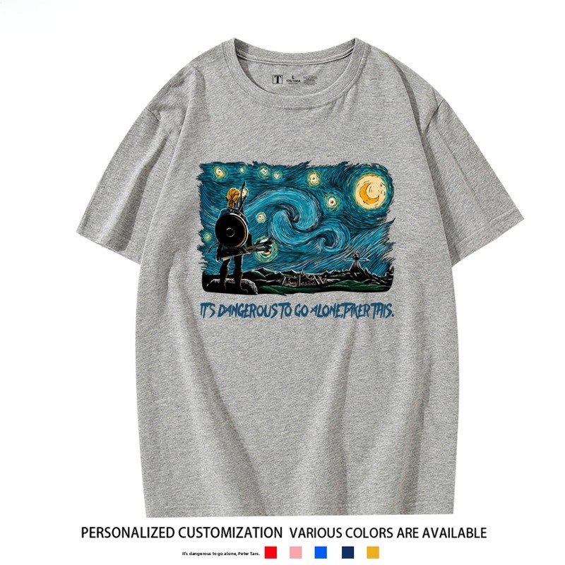   Kaos Katun Unisex Lengan Pen - Summer Clothing Staples ulasan dan harga