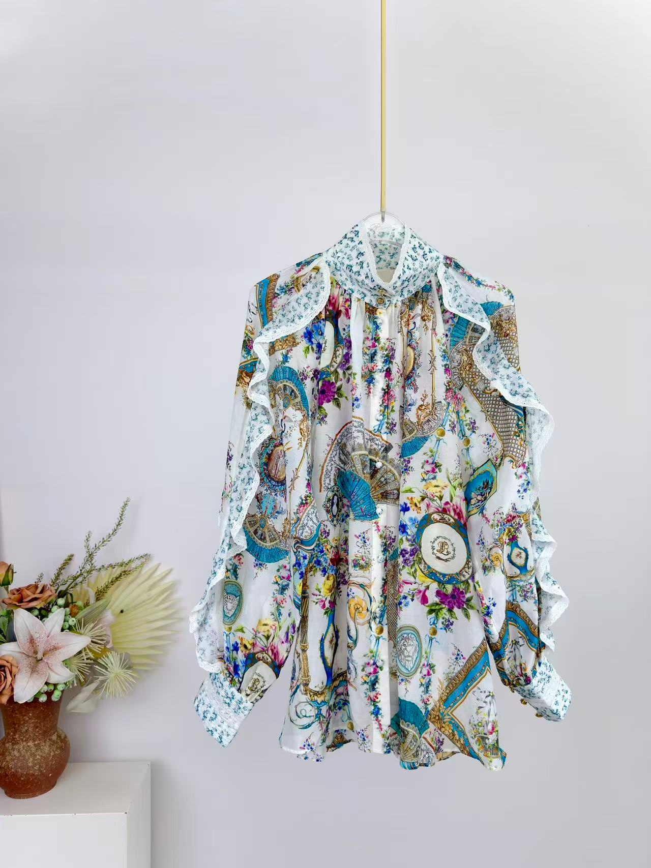 Setelan Wanita Motif Bunga 202 - Summer Clothing Linen ulasan dan harga