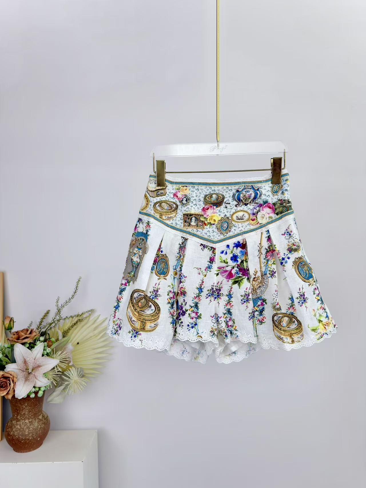 Setelan Wanita Motif Bunga 202 - Summer Clothing Linen ulasan dan harga