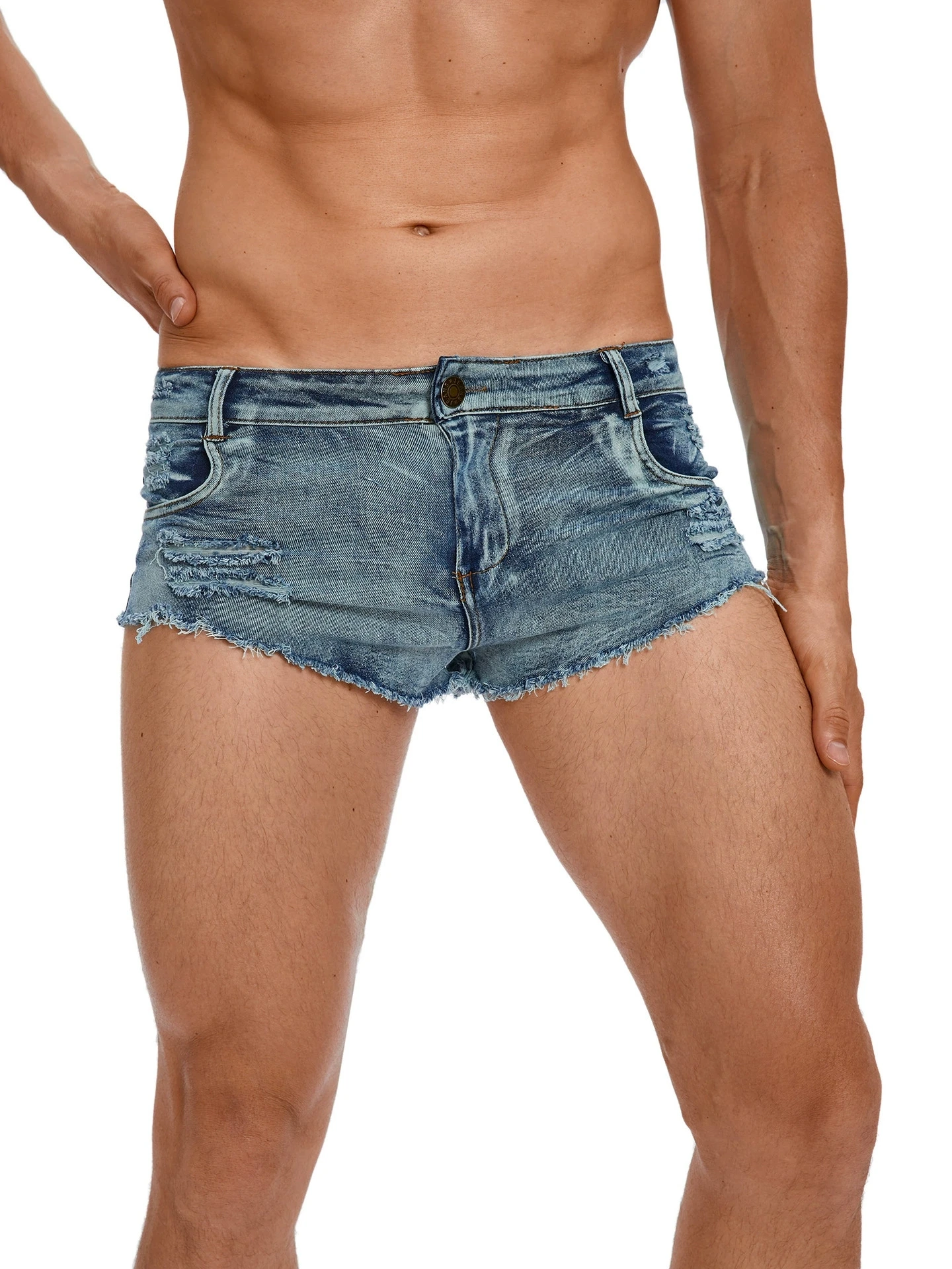 Celana Pendek Jeans Pinggang R - Vintage Summer Clothing Men ulasan dan harga