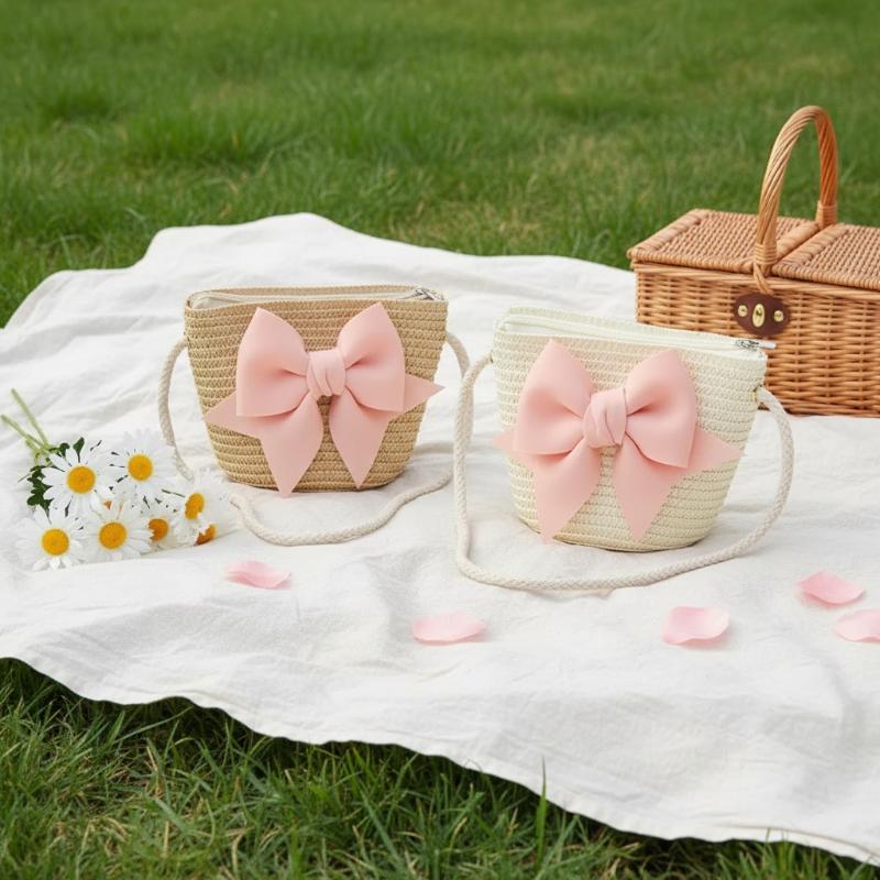 Tas Bahu Jerami Anyaman untuk  - Beach Bag Straw ulasan dan harga