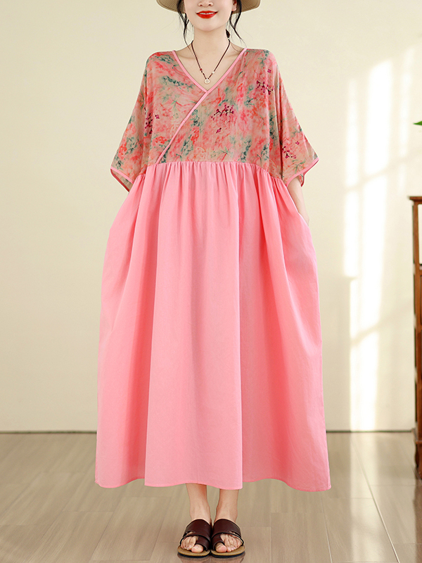 Gaun Panjang Gaya Retro Katun  - Summer Clothing New Look ulasan dan harga