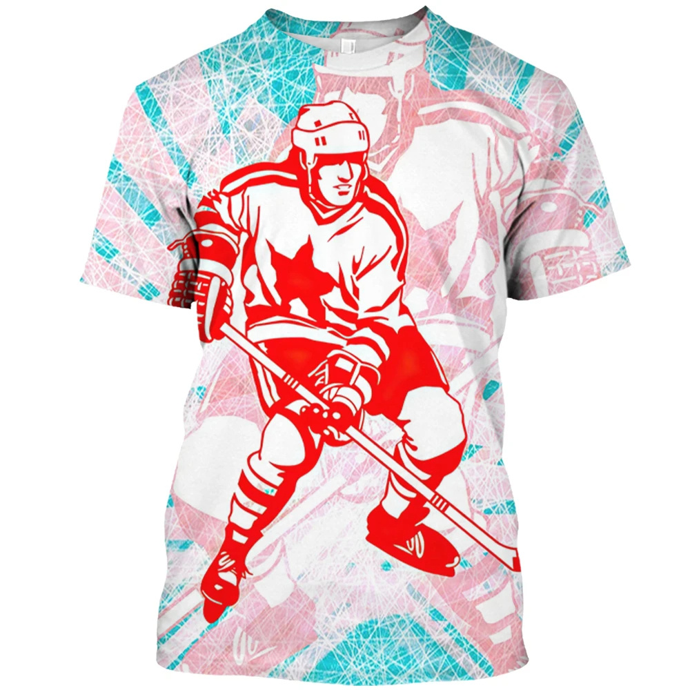 Kaus Hockey Kanada Fashion 3D  - Summer Clothing Canada ulasan dan harga