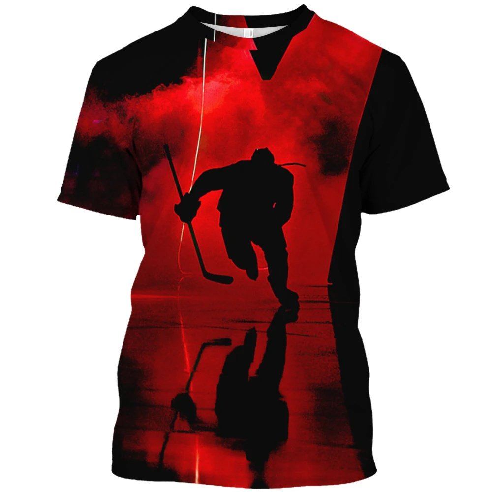Kaus Hockey Kanada Fashion 3D  - Summer Clothing Canada ulasan dan harga