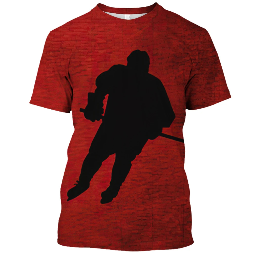 Kaus Hockey Kanada Fashion 3D  - Summer Clothing Canada ulasan dan harga