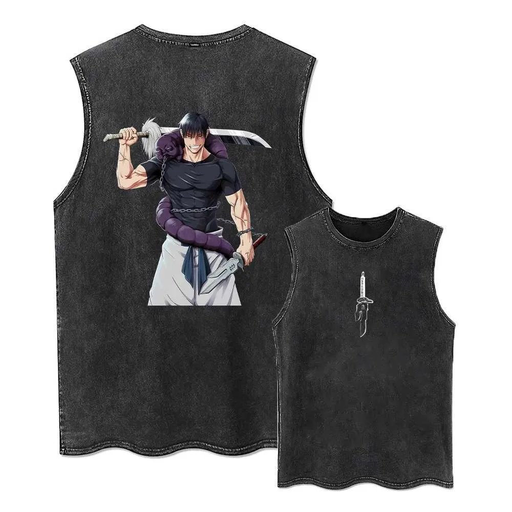 Kaos Tank Top Anime Jujutsu Ka - Vintage Summer Clothing Men ulasan dan harga